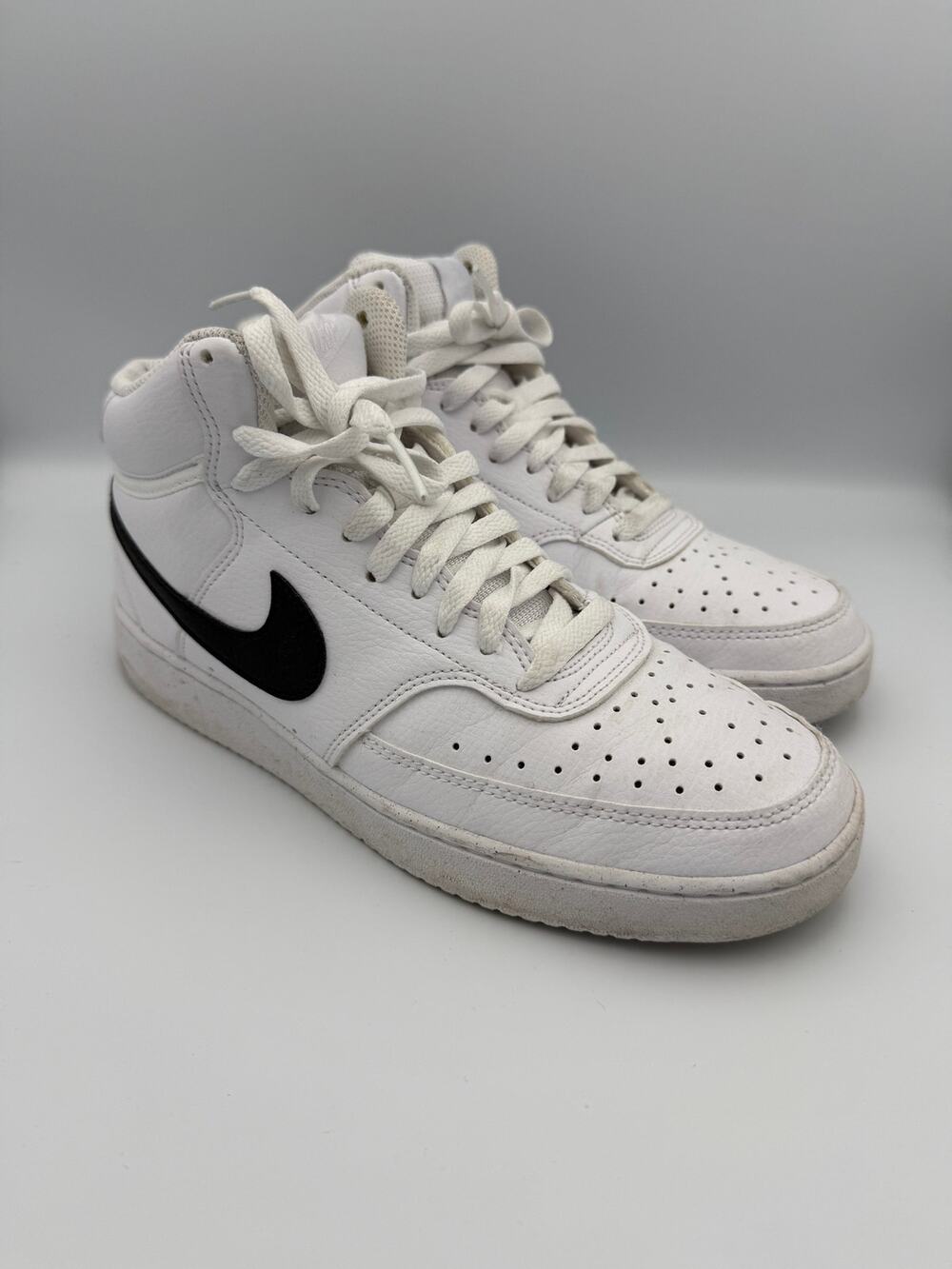 Nike Court Vision Mid Next Nature Men's 9 White/Black